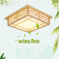 Lámpara de Techo con Estilo Japonés de Madera Sólida LED Luz con Montaje en Techo y Control Remoto para Dormitorio Sala de Estar - details 7