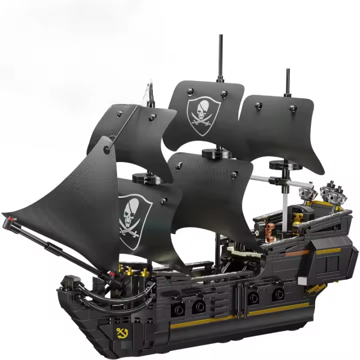 Kit de bloques de construcción de barco pirata, kit de juguete MOC Black Pearl, decoración creativa temática pirata, regalo de cumpleaños de Navidad para adultos o niños (921PCS) - 1