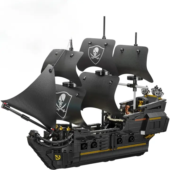 Kit de bloques de construcción de barco pirata, kit de juguete MOC Black Pearl, decoración creativa temática pirata, regalo de cumpleaños de Navidad para adultos o niños (921PCS) - 1