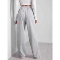 Pantalones de cintura alta y pierna ancha para mujer, pantalones holgados de calidad con cordón, primavera y otoño - details 2
