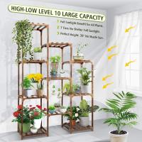 Soporte de Maceta Grande Altura 10 Estante de Varios Niveles para Jardín Interior y Exterior - details 3