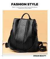 Ba Li Kangaroo-Mochila De cuero suave para mujer, mochila de viaje multifuncional de gran capacidad, antirrobo - details 0