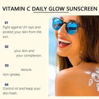 Crema de protección solar con vitamina C SPF 50+, protección UV, antioxidante, bloqueador solar, ligero, Corea, para todo tipo de piel - details 7