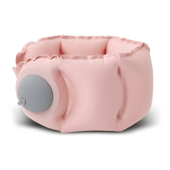 Almohada inflable en forma de U, protección del cuello, inflado prensado, almohada de avión, cómoda almohada de viaje portátil para exteriores - 1