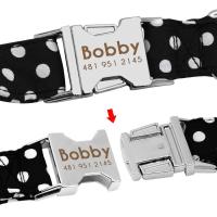 Collar de nailon personalizado perro, accesorio para mascotas pequeñas, medianas grandes, Pitbull, rojo, azul y negro - details 5