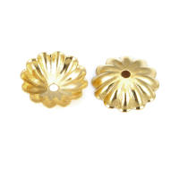 Tapas de cuentas de flores de latón de color no chapado, suministros de joyería Diy de alta calidad, collar, pendientes, accesorios para mujer - details 43