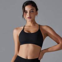 Sujetador deportivo cruzado, top sexy transpirable de secado rápido, sujetador de entrenamiento sin mangas para gimnasio - details 4