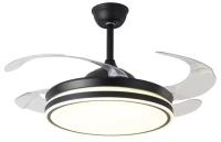 Ventilador de Techo con Motor DC y Aspas Desplegables con Luz Led 36W MEMORIA y Regulable en intensidad DIMMER (Luz nocturna) - Silencioso y eficiente - Control Remoto incluido - Ideal para dormitorios y Comedores - details 0