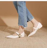Nuevo Xiaoxiangfeng, hebilla de una palabra, tacón único puntiagudo, zapatos individuales, zapatos Lizhen - details 20