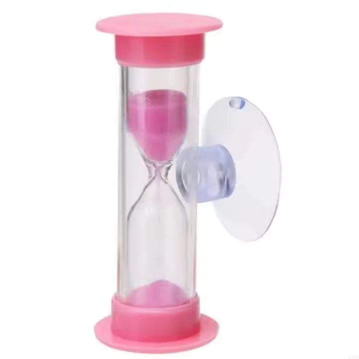 Reloj de arena 24TD de 2 minutos con ventosa, temporizador de cepillado de dientes para ducha - 1