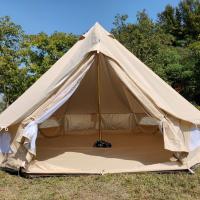 Carpa grande 300D de 4 metros Oxford, impermeable, con protección solar, para camping, tipo yurta, especial para exteriores, duradera y transpirable - details 3