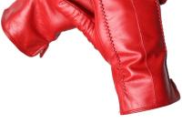Guantes de piel de oveja para mujer, manoplas cortas de terciopelo fino para pantalla táctil, de cuero, de buena calidad, para invierno, 2226 - details 71