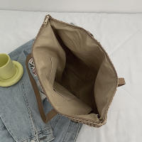 Bolso de ratán tejido para mujer, bolsa de hombro de gran capacidad para vacaciones en la playa, informal, a la moda - details 35