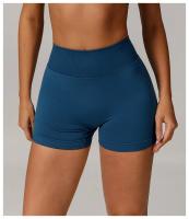 Pantalones cortos de yoga de cintura alta sin costuras, pantalones deportivos para apretar la cintura y levantar la cadera, usados ​​como pantalones cortos para correr - details 9