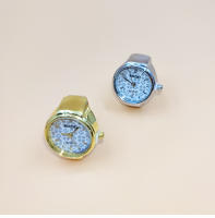 Anillo de reloj de dedo para hombre y mujer, accesorios de moda con movimiento creativo, carcasa de aleación Vintage, reloj de cuarzo, joyería, regalo superventas - details 6