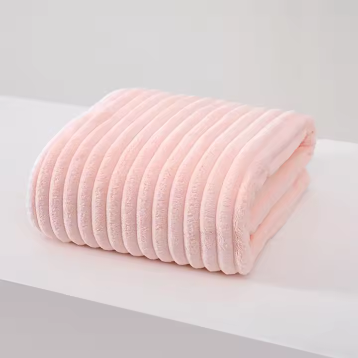 Toalla de baño grande y gruesa para adultos Forro polar Coral Secado rápido Multifuncional - 1