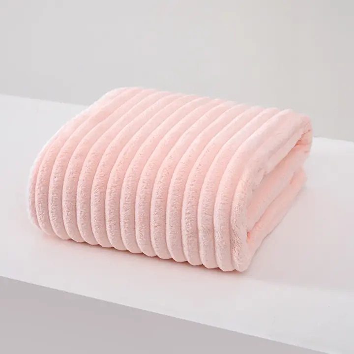 Toalla de baño grande y gruesa para adultos Forro polar Coral Secado rápido Multifuncional - 1