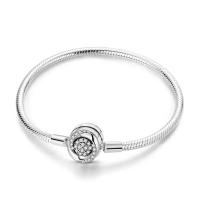 Pulsera de Plata Esterlina 925 Encanto de Mariposa Estrellas Luna Cadena de Seguridad - details 95