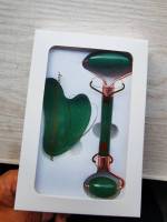 Rodillo de jade masaje facial set de dos cabezas de metal manual belleza facial relajador push face kit - details 5