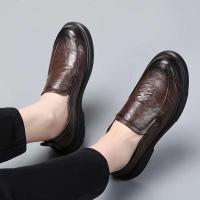 Nuevos zapatos informales de negocios de otoño, zapatos individuales de suela gruesa de cuero genuino de alta gama para hombres - details 6