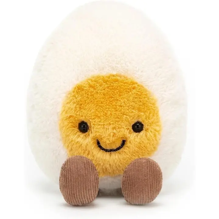 Amuseable Huevo Cervido Feliz Peluche, Pequeño 5,5 Pulgadas |   Felpa de comida |   Idea de regalo divertida - 1
