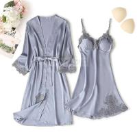 Conjunto de mujer y encaje, pijama de verano con pantalón, ropa casual para el hogar, bata estilo kimono, PJS - details 8