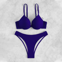 Conjunto de Bikini triangular para mujer, traje de baño liso, ropa de playa, bañador Sexy de cintura baja, novedad de 2023 - details 8