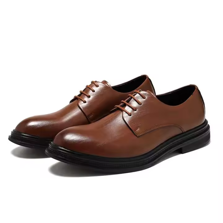 Vestido de cuero informal de alta calidad y zapatos Oxford, zapatos formales para hombre suaves, cómodos, de estilo empresarial y de oficina - 1