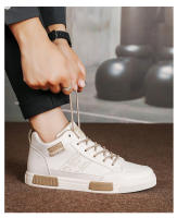 Zapatos para correr informales de verano para hombre, zapatillas altas transpirables, zapatillas de deporte de cuero de lujo para h - details 12