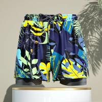 Pantalones cortos de natación 2 en 1 para hombre, pantalones de natación transpirables de secado rápido, pantalones de esquina plana, pantalones de playa, equipo de natación de aguas termales - details 4