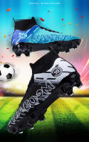 Zapatos de fútbol TF/FG para hombre, botas de fútbol de tobillo alto para niños pequeños, hierba antideslizante para exteriores, zapatillas de entrenamiento Multicolor, nuevas - details 2