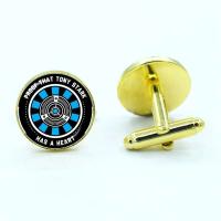 Corazones a prueba de balas de Tony Stark, gemelos de camisa con fotografías de cúpula de cristal de alta calidad, joyería de moda para hombre - details 11
