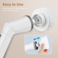 Cepillo limpieza hogar eléctrico,Fregadora Giratoria Eléctrica, 8 en 1, Inalámbrico 360, para Baño y Azulejos de Piso - details 2