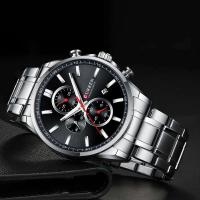Reloj de Cuarzo CURREN 8368 Elegante Pulsera de Acero Inoxidable Resistente al Agua Calendario - details 14