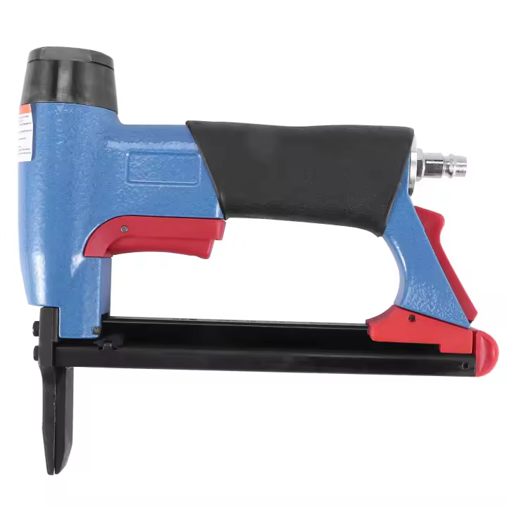 Grapadora de aire neumática de boca larga, herramienta grapadora fina para muebles, clavadora, modelo BeA 8016LN - 1