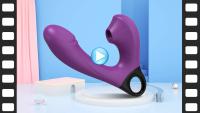 Vibrador Dildo G-Spot Potente con 15 Modos Estimulador de Succión Clitoral Productos Sexuales Adultos para Mujeres - details 0