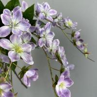 Jasmine artificiales verticales de 80cm, impresión 3D, hermosa simulación de flor de jazmín hecha a mano, flor falsa de seda de tacto Real - details 9
