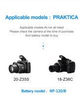 HQIX para cámara Praktica 20-Z35S 18-Z36C NP-120/B cargador de batería - details 6