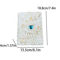 Cuaderno A5 con cubierta en relieve, escala de estrella de ojo de dragón, cuaderno en relieve, estilo mitología, textura de escala Vintage, cuaderno para niños - details 0