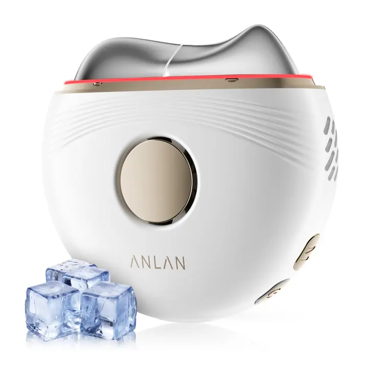 ANLAN Eléctrico Gua Sha Masajeador, Lifting facial EMS, Terapia de luz LED, Eliminar edema, Piel reafirmante, Compresa fría, Calefacción, Raspado corporal - 1