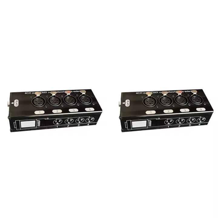 Extensor de Cable de red DMX512 hembra, 4 canales, 3 pines, XLR, Audio y DMX, 2 unidades - 1
