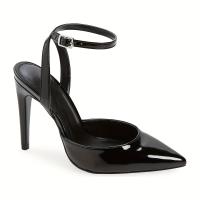 Zapatos De Tacón Alto Con Punta En Punta Para Mujer, Sandalias De Tacón De Aguja Con Correa De Hebilla En El Tobillo - details 7