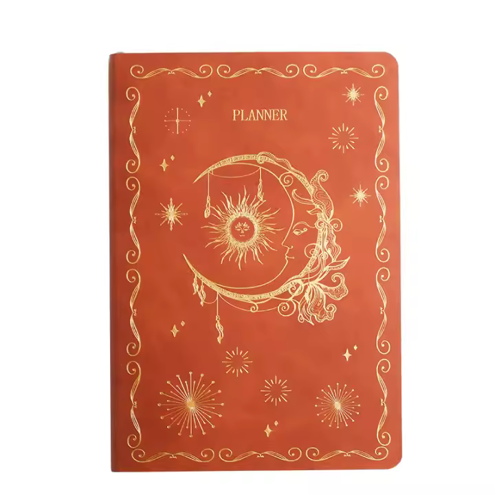 Agenda Escolar 2024-2025 Cubierta Dura de Cuero 99-119 Páginas en Blanco Estilo Vintage Tamaño A5 - 1