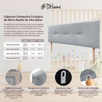 Cabecero de Polipiel o Tela Acualine Liso con Botones y Patas Tapizado de Alta Gama Cabezal Lujo Cama Dormitorio Moderno Acolchado (Tela Beige, 145x105cm (Camas 120/135/140)) - details 5