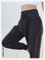 Pantalones Deportivos para Mujeres MOVING PEACH con Cintura Alta y Cordón Ajustable Secado Rápido Suelto Ideal para Jogging y Actividades al Aire Libre - details 12