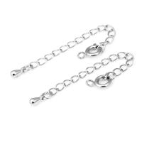 Cadenas de latón de Color dorado de 18K con extremo de gota, cadenas extensibles con cierres redondos de resorte, suministros de joyería Diy de alta calidad para mujer - details 28