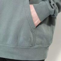 Decheng-Chimera de alta calidad, jersey de algodón teñido dividido, comparación de colores, sudadera con capucha cosida con hombros caídos y peso pesado - details 7