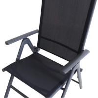 Silla plegable de aluminio Korfu, 67 x 59 x 113 cm, Carbón - details 60