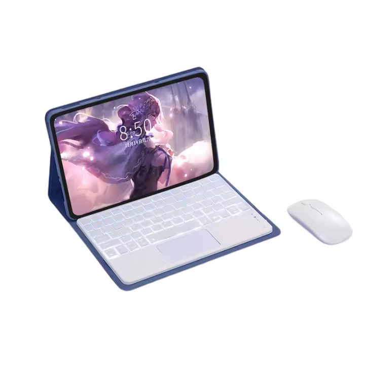 Funda retroiluminada para Lenovo Xiaoxin Pad, 10,6 pulgadas, 2022, ratón, Bluetooth, soporte para teclado español, Tab M10 Plus 3rd - 1