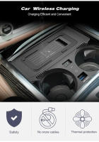 Cargador inalámbrico para coche, adaptador de placa de carga rápida para teléfono celular, modificación Interior, accesorios para automóvil, para B-MW serie 7, 2019-2022 - details 2
